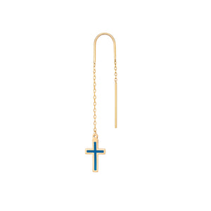 CROSS SINGLE EARRING