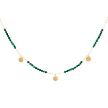 Carica l&#39;immagine nel visualizzatore di Gallery, MALACHITE WITH DROPS COIN
