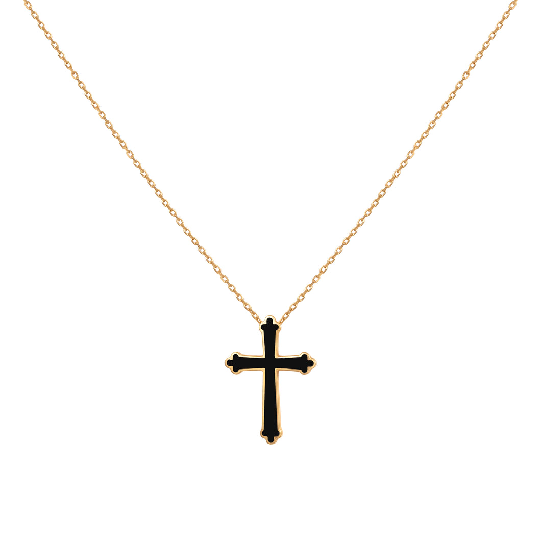 CROSS ENAMEL BLACK