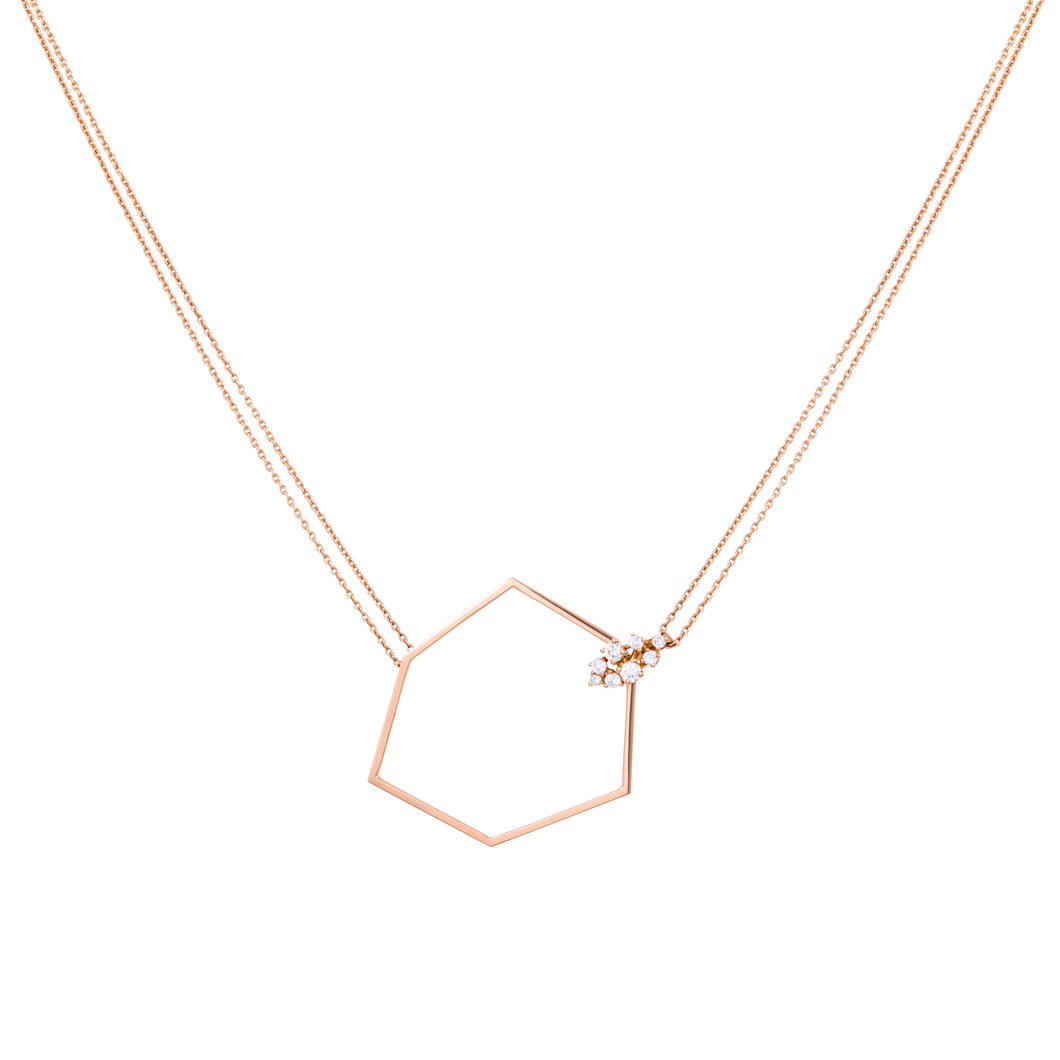 OCTAGON DOT NECKLACE